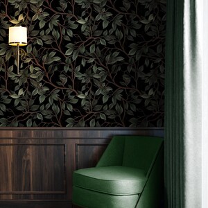 Dark Green Wallpaper Foliage
