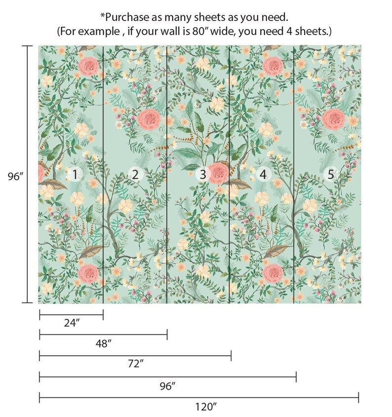 bedroom Flower wallpaper bathroom