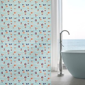 vintage people playing pool wallpaper bathroom