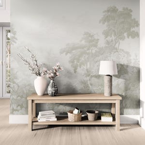 Neutral Color Woodland Wallpaper