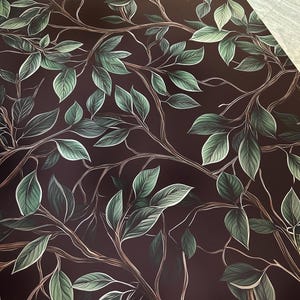 Green Leaf Wallpaper for bedroom Dark
