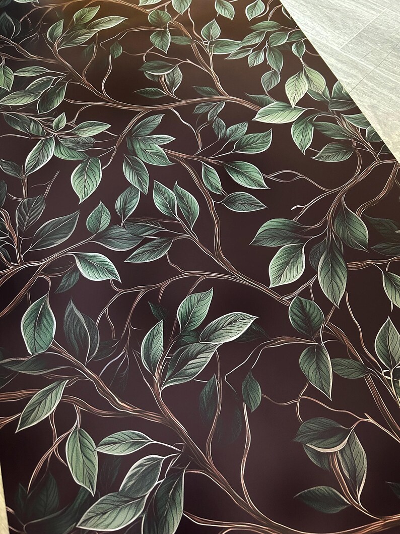 Green Leaf Wallpaper for bedroom Dark