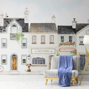 Old Town Girl Wallpaper Pastel Color