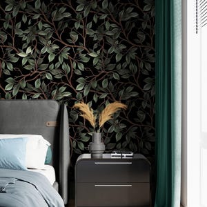 Botanical Wallpaper Bedroom woman