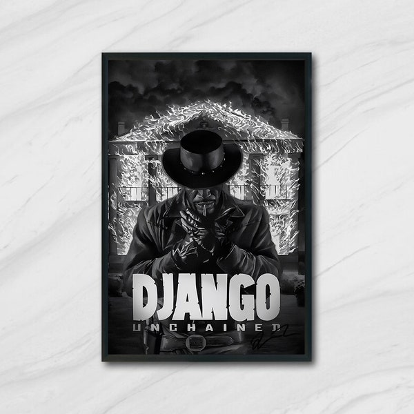 Django Unchained (2012) poster,Canvas Poster/Home Decor/Room Decor/Customized Poster/Art Poster Gift.
