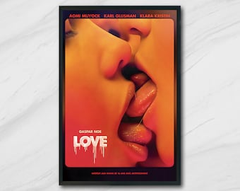 Póster de la película Love Gaspar Noe, póster de lienzo/decoración del hogar/decoración de la habitación/póster personalizado/regalo de póster artístico.