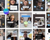 Trendy iOS Core Instagram Templates, UGC Content Creator, Viral SMM, Social Media Canva