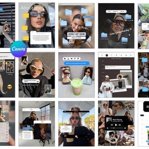 Trendy iOS Core Instagram Templates, UGC Content Creator, Viral SMM, Social Media Canva