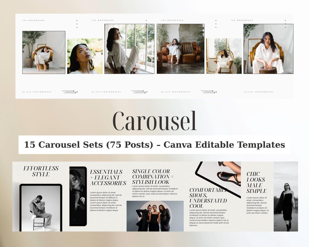 Instagram Carousel Templates for Coaches & Creators | Editable Canva ...
