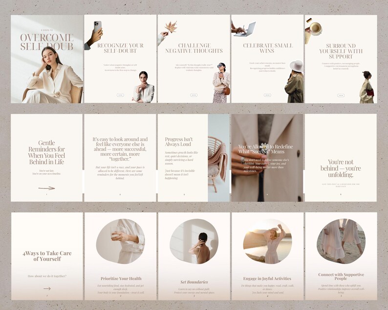 Canva Instagram Carousel Templates – Coach Content, Faceless Videos ...