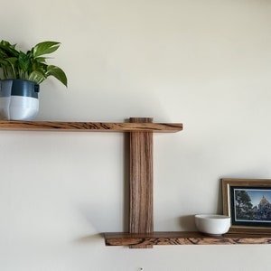 Massivholzregal 2-stöckig