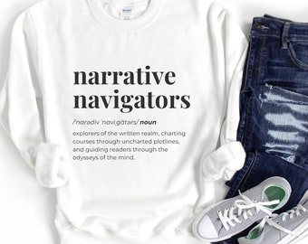 Narrative naviers Crewneck Sweatshirt, Autor Geschenk