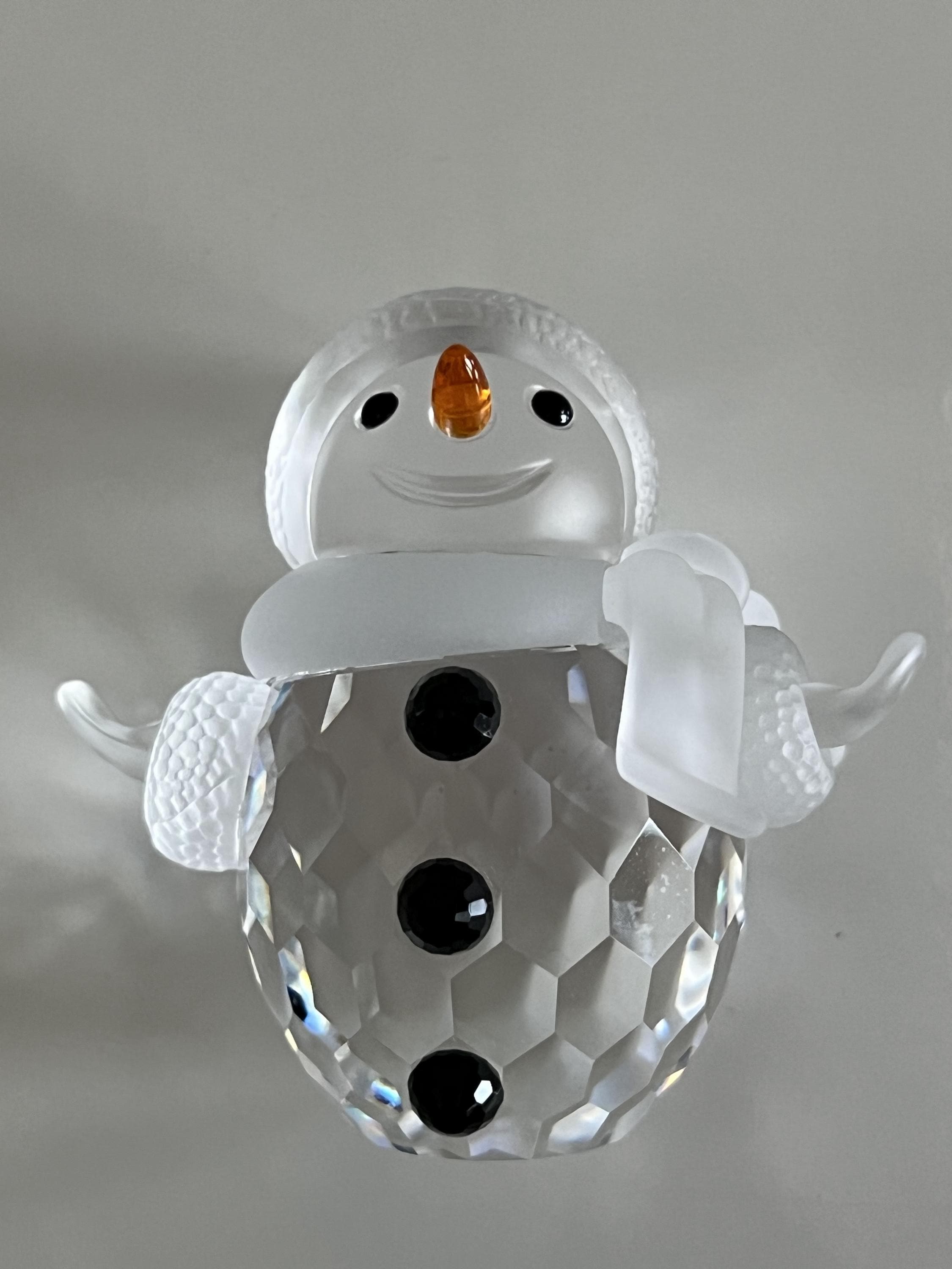 Swarovski Figurines Snowman - Etsy