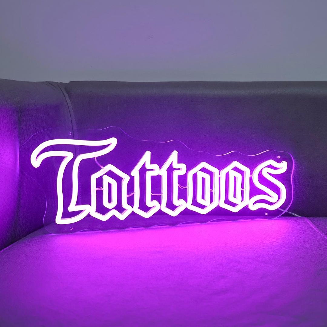 Custom Tattoo Studio LED Neon Sign: Tattoo Shop Decor - Etsy