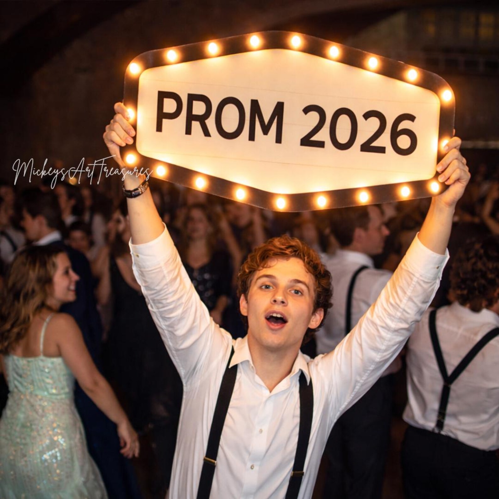 Custom Prom 2026 Marquee Sign: Personalized Light-up Party Decor (class ...