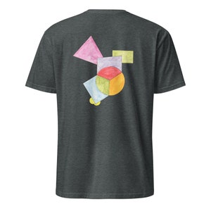 Geometrische Kunst T-Shirt | Einzigartiges abstraktes Design-T-Shirt | Unisex Minimalistisches Grafik-Shirt | Künstlerisches Modegeschenk