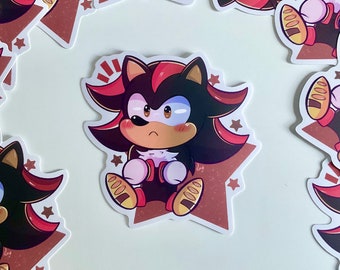 Chibi Angry Shadow Matte Sticker