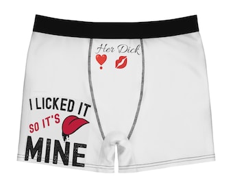 Lo lamí para que sea mío. Calzoncillos tipo bóxer de San Valentín