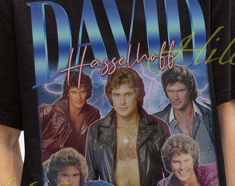 David Hasselhoff-skjorta, David Hasselhoff-t-shirt, David Hasselhoff-tröjor, David Hasselhoff-tröja, David Hasselhoff-tröja, David Hasselhoff retroaffisch, filmtröja