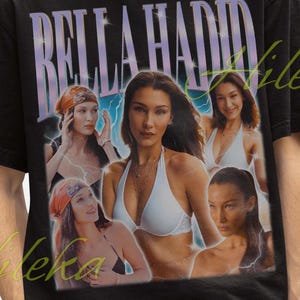 BELLA HADID Retro Shirt, Bella Hadid Vintage Shirt, Bella Hadid Retro 90s Tshirt, Bella Hadid Tees, Bella Hadid Sweater, Bella Hadid Poster