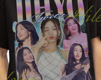 Jihyo Twice Shirt, Jihyo Shirt, Momo Fan T-Shirts, Jihyo Twice Merch, Jihyo Vintage Shirt, Retro Jihyo koreanisches Sänger Tour Tshirt, Kpop Geschenk T-Shirt