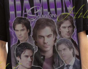 Maglietta di Damon Salvatore, Felpa di Damon Salvatore, T-shirt di Damon Salvatore, Merchandising di Damon Salvatore, Magliette dei fan di Damon Salvatore