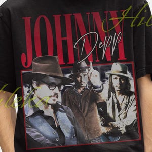 JOHNNY DEPP Retro 90s Tee, Pirate Johnny Depp, Justice Johnny Depp, Johnny Depp Merch, Johnny Depp Gift, Johnny Depp Gift For Him