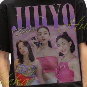 Jihyo Twice Shirt, Jihyo Shirt, Momo Fan Tees, Jihyo Twice Merch, Jihyo Vintage Shirt, Retro Jihyo Korean Singer Tour Tshirt, Kpop Gift Tees