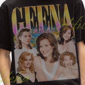 Camiseta retro de Geena Davis, camisetas vintage de Geena Davis, camiseta retro de Geena Davis, sudadera de Geena Davis, camiseta retro de cine, pegatina de Geena Davis