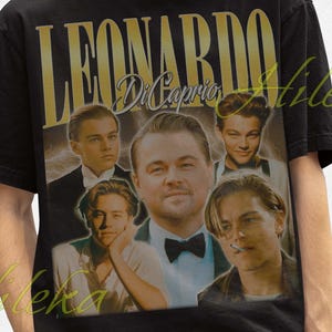 Leonardo DiCaprio Shirt, Leonardo DiCaprio Retro T-shirt, Leonardo DiCaprio Fan Tee, Leonardo DiCaprio Merch Gift, Movies Actor Tees
