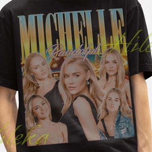 Camisa retrô Michelle Randolph, camiseta vintage Michelle Randolph, produtos de homenagem a Michelle Randolph, camiseta infantil Michelle Randolph presente