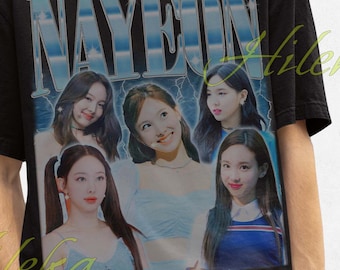 TWICE ナヨン ユニセックス Tシャツ：Kポップアイドル音楽グッズ