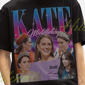 Kate Middleton Shirt, Kate Middleton Retro T-Shirt, Catherine, Princess of Wales Fan Merch, British Royal Family Fan Gift, Prince Harry Tees