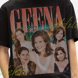 Camiseta retro de Geena Davis, camisetas vintage de Geena Davis, camiseta retro de Geena Davis, sudadera de Geena Davis, camiseta retro de cine, pegatina de Geena Davis