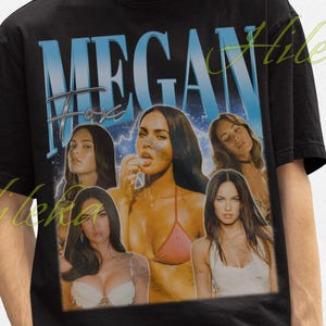MEGAN FOX Retro Shirt, Megan Fox Tee, Megan Fox Hommage, Megan Fox Fan Merch, Megan Fox Geschenk, Megan Fox Promi-T-Shirt