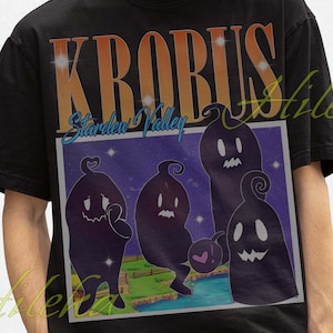 Krobus Stardew-shirt, vintage shirt Stardew Valley, shirt Krobus Meme, grappige Krobus-T-shirts, retro gameshirt, shirt Stardew Valley Krobus