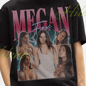 MEGAN FOX Retro Shirt, Megan Fox Tee, Megan Fox Hommage, Megan Fox Fan Merch, Megan Fox Geschenk, Megan Fox Promi-T-Shirt