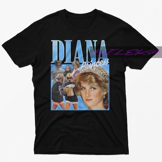 ダイアナ妃シャツ、ダイアナ妃Tシャツ、ダイアナ妃レトロTシャツ
