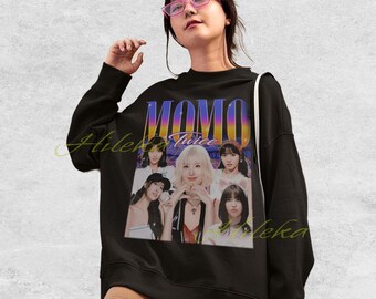 モモ TWICE シャツ、モモ ヴィンテージ シャツ、モモ レトロ 90年代 T