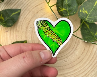 CARL LARVEN klistermärke - cottagecore klistermärken dekor dekaler insekter