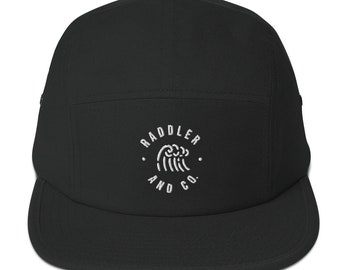 Raddler & Co. Wave Embroidered 5 Panel Hat - mens surf hat, mens surf apparel, summer hats, australian mens fashion, fishing, vintage surf