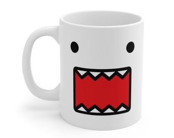 どもくんモンスターフェイスセラミックマグカップ – カワイイアニメゲーマーギフト（11オンス）