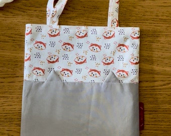 Tote bag enfant (doublé et avec une poche à trésors)