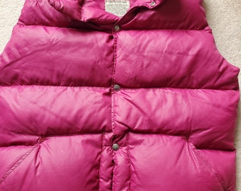 Chaleco vintage de plumón de ganso The North Face de los años 70