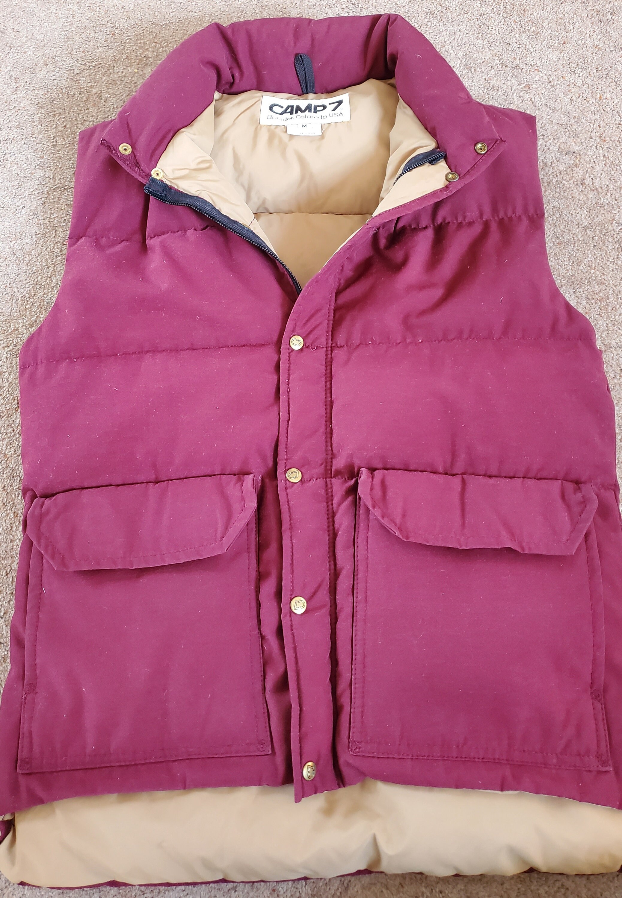 Vintage Camp 7 Down Vest Etsy