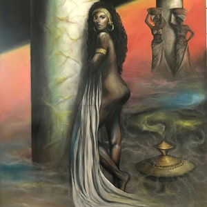 The goddess of the lamp