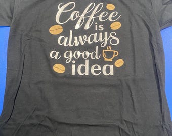 Moletom com gola redonda "Café é sempre uma boa ideia"