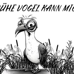 WANDKINGS® Tasse 'Der Frühe Vogel Kann Mich Mal …' – 0,3 L, Spülmaschinenfest, Made In Germany