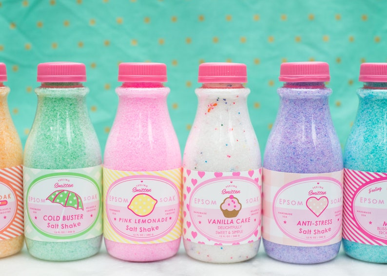 Feeling Smitten Salt Shake AKA Bath Salts and Coconut Goodness Etsy