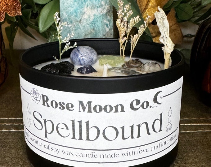8oz SPELLBOUND High Frequency Intention Meditation Candle